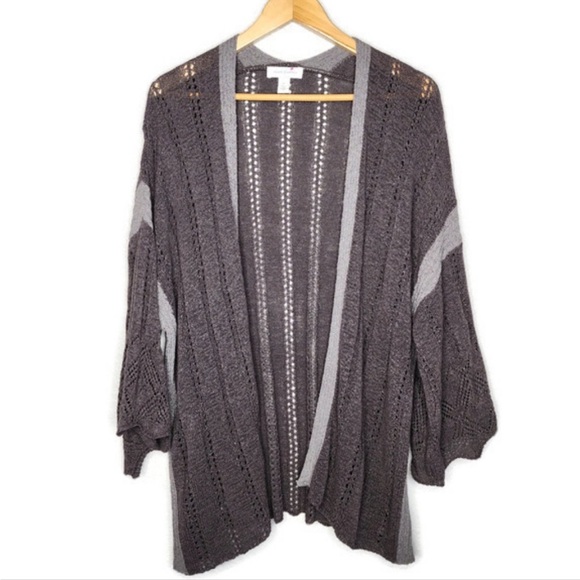 Vintage America Open-Front Sweater Size L - Picture 3 of 7